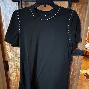 Black Studded T-Shirt